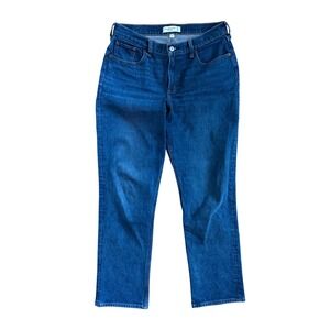 Abercrombie & Fitch Curve Love The 90s Straight Mid Rise Blue Jeans 29 8R
